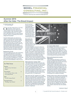 Image for 2016 Summer Newsletter |