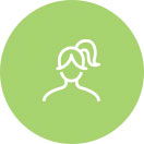 Image of female user icon