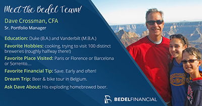 Meet David Crossman, CFA | Bedel Financial Meet David Crossman, CFA | Bedel Financial