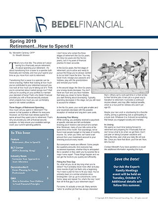 Image for 2019 Spring Newsletter