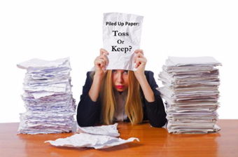 Image for Paper Piled Up:  Toss or Keep?